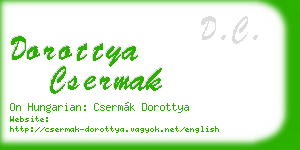 dorottya csermak business card